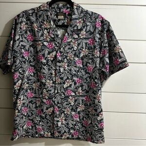 Vintage Hawaiian Reserve Collection Mens Shirt Blue Size M Made In Hawaii